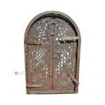 Kachelofen Tür antik Ofentür Kamin Heizung Gusseisen neo Barock alt 64 cm