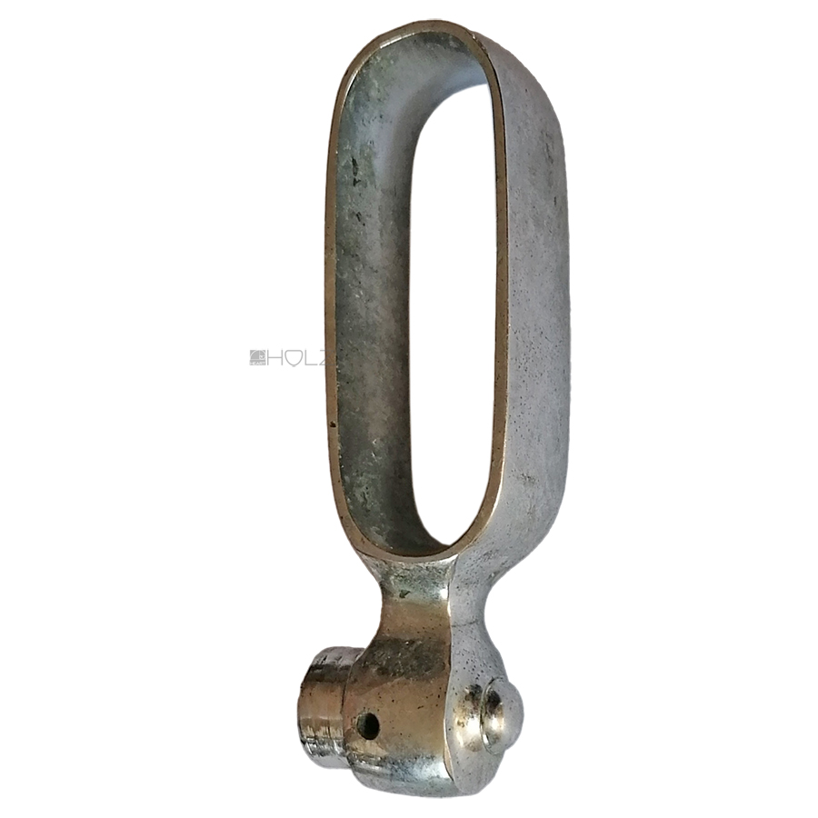 Türgriff Schiebetür alt Jugendstil Ziehgriff vernickelt 17.1mm 8er Vk