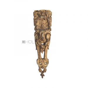 Bronze Möbelbeschlag Muschel feuervergoldet antik Möbel Beschlag 19 cm