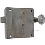Kastenschloss alt Zugriegel klein Stahl Türschloss links 90x107mm