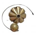 Kutschenlampe antik Messing alt Petroleum 30cm