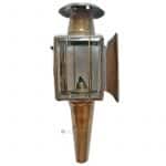 Kutschenlampe antik Messing alt Petroleum 30cm