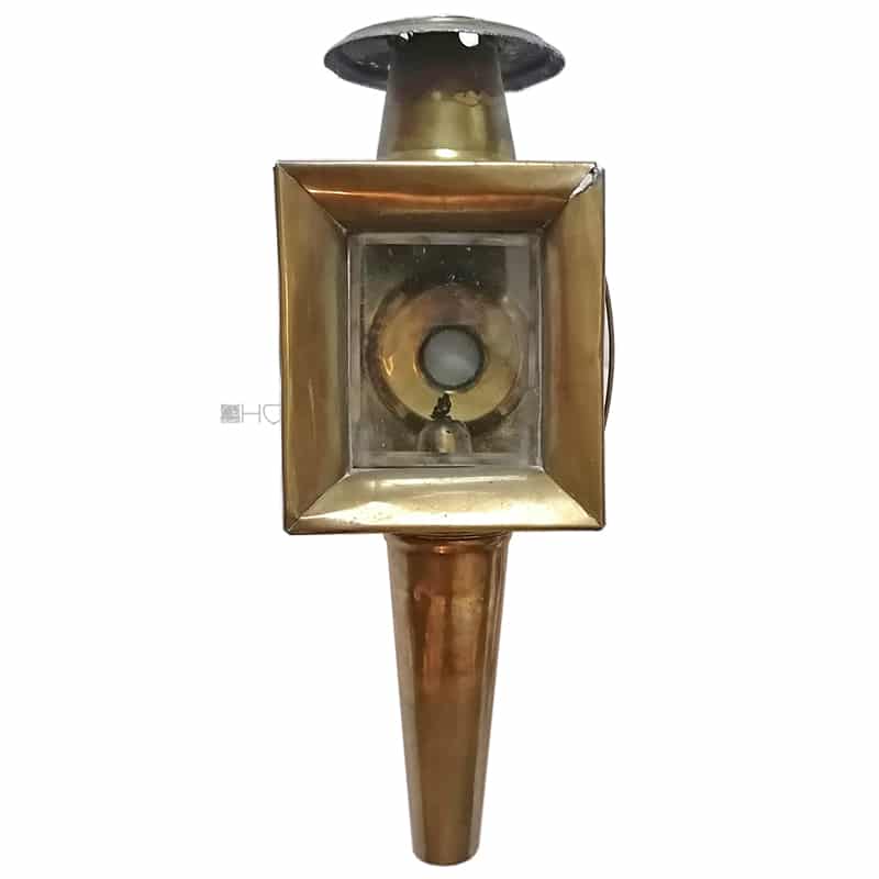 Kutschenlampe antik Messing alt Petroleum 30cm