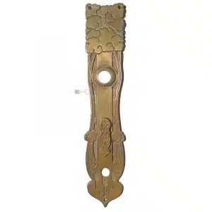 Langschild Jugendstil floral alt prächtig Sperrriegel 17.2mm 78