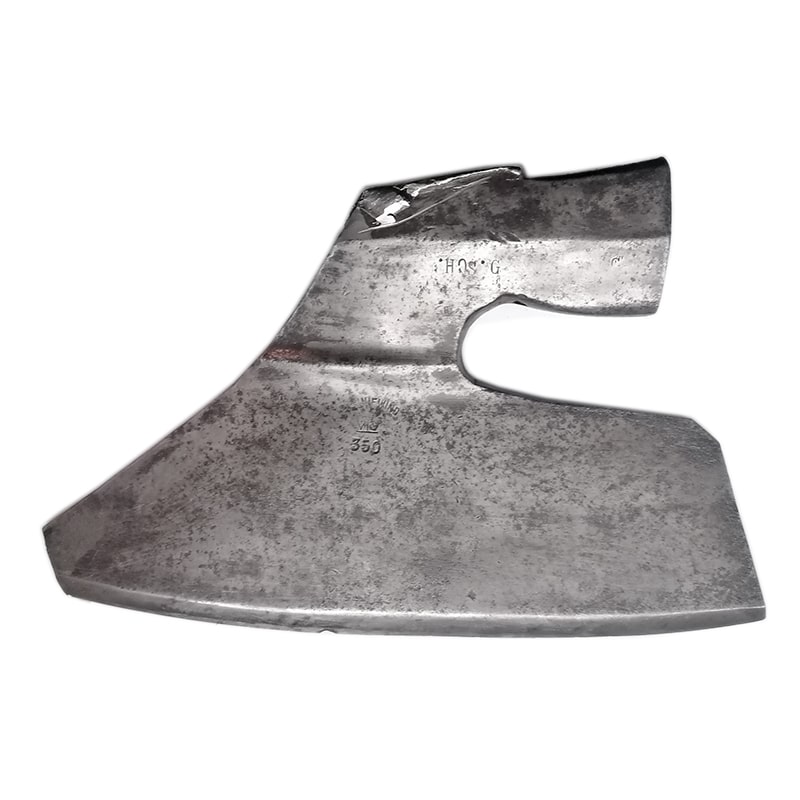 Beil Breitbeil Axtkopf Behaubeil geschmiedet alt 31cm
