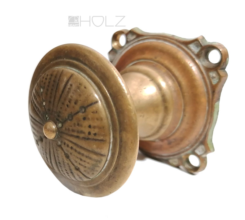 Türknauf Jugendstil antik Messing alt Ziehgriff Türgriff Avantgarde