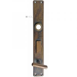 Langschild 1920er Avantgarde alt Türdrücker 36x260-17x68