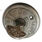 Tür Langschild Jugendstil Avantgarde Art Deco vernickelt 19.1mm 72