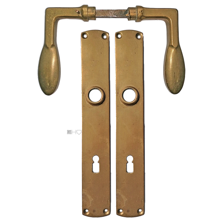 Drückergarnitur Jugendstil Avantgarde alt elegant halbrund 9er Vk 78