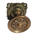 Türknauf antik Türgriff alt Blattkranz Rosette Blüte 44mm