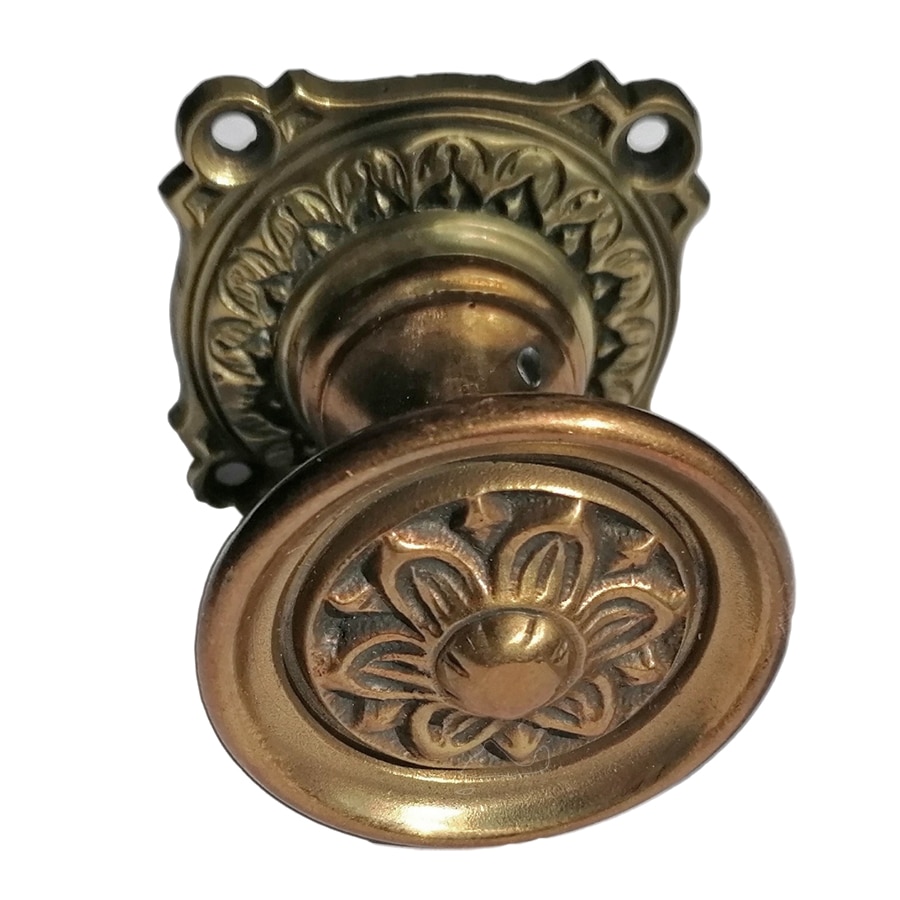 Türknauf antik Türgriff alt Blattkranz Rosette Blüte 44mm