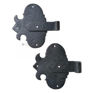Schippenbänder Türbänder antik alt schwarz 10er Dorn 14cm