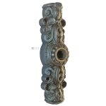 Basküle Fenstergetriebe antik Kasten Perlen alt 14mm Stange halbrund