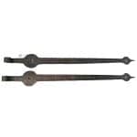 Tür Tor Langbänder antik geschmiedet alt 70cm 16er Dornloch