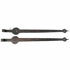 Tür Tor Langbänder antik geschmiedet alt 70cm 16er Dornloch