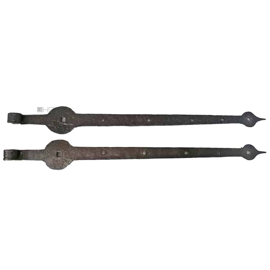 Tür Tor Langbänder antik geschmiedet alt 70cm 16er Dornloch