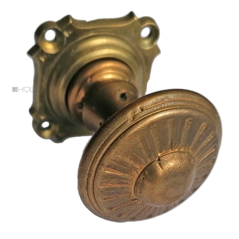 Türknauf antik Gründerzeit Türgriff Türknopf alt Strahlen 39mm