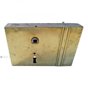Kastenschloss Biedermeier antik alt Messing 68/8/46