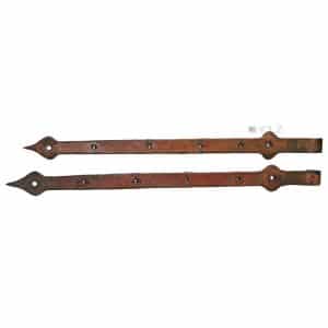 Tür Langbänder antik Stahl alt Torbänder Tor 70cm 17er Dorn