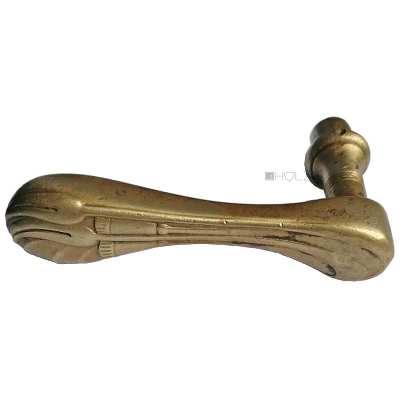 Türdrücker Jugendstil alt rechts Türklinke floral 16.3mm 8er Vk