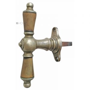 Fensterolive antik Jugendstil Kugel vernickelt alt 111/60/43