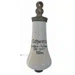 Toilettenzieher antik Porzellan Schweizer Toilettengriff Spülung alt Ulm