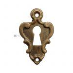 Möbel Schlüsselschild antik Bronze Schlüsselrosette 55 mm