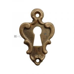 Möbel Schlüsselschild antik Bronze Schlüsselrosette 55 mm