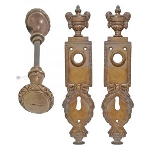 Türknauf Garnitur antik Empire Biedermeier klassizistisch alt 78mm 8er Vk