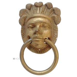 Möbel Bronze Hängegriff antik Ringgriff alt Amazone 86mm