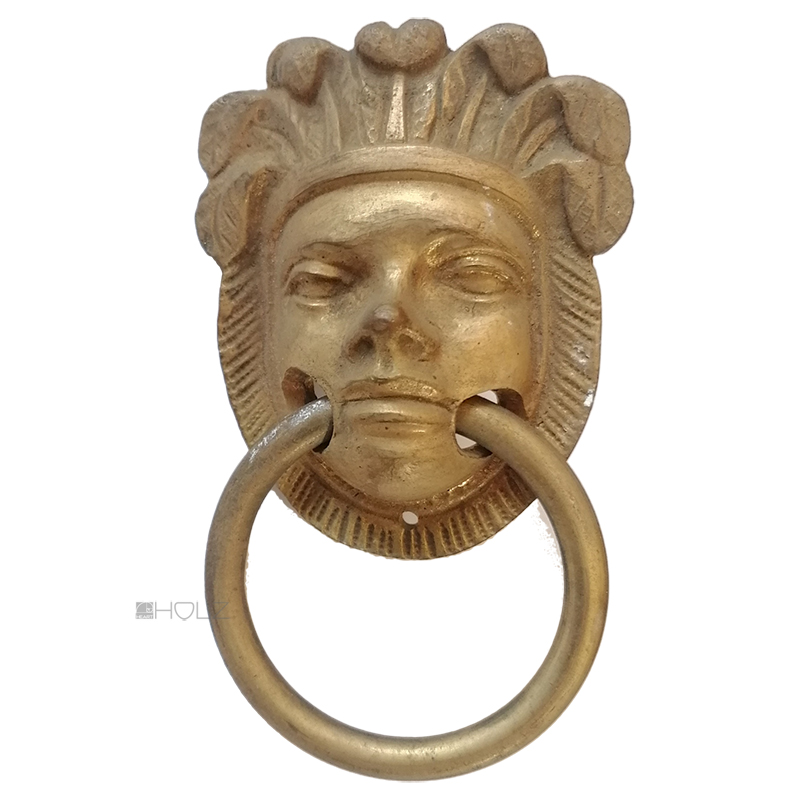 Möbel Bronze Hängegriff antik Ringgriff alt Amazone 86mm