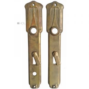 Langschilder Jugendstil Avantgarde alt Türdrücker 16.2mm 78