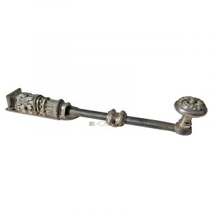 Schieberiegel prächtig alt antik Feststeller Türriegel 34cm