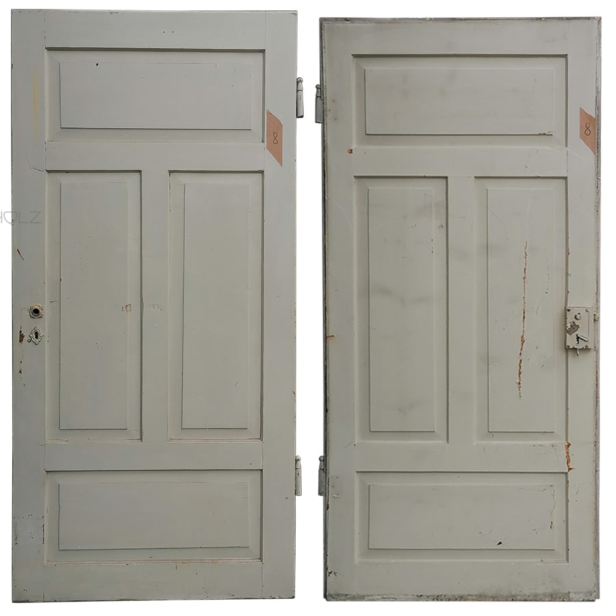 Zimmertür antik alt massiv Tuer8 rechts Falzmaß 86.5x188.5