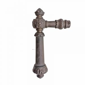 Große Türklinke antik Bronze Türdrücker Horn 16.3mm 7er Vk