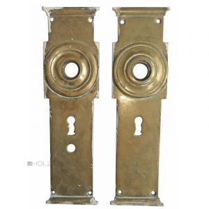 Langschilder antik Biedermeier alt Türdrücker 15.5mm 56