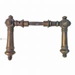 Türdrücker antik Säulen Türklinken alt groß Haustür 17.2mm 11er Vk