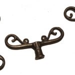 Griff Eisen antik mit Schwung Vorreiber Mittelalter