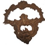Möbelbeschlag antik Barock alt Bronze Zierbeschlag feuervergoldet