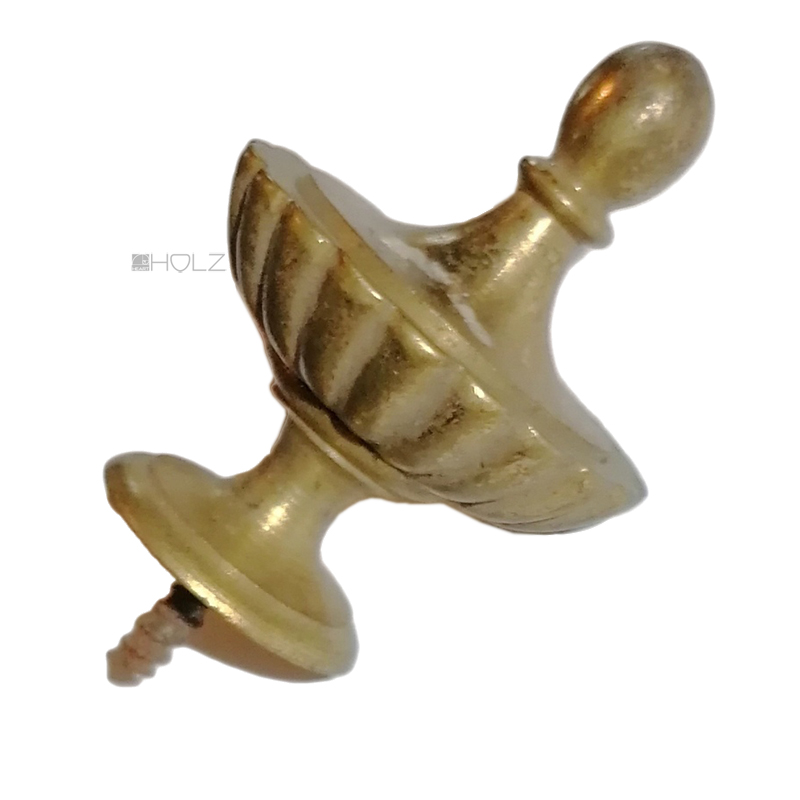 Möbel Aufsatz antik Zapfen Krone alt 54mm 3-teilig