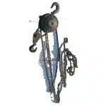 Flaschenzug antik Kettenzug alt Stahl schwer 19cm to.