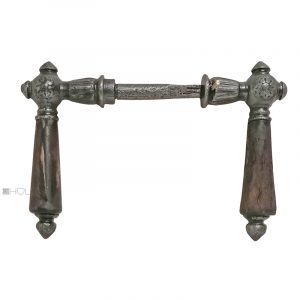 Türdrücker Kastenschloss antik Blüte Eisen alt Türklinken 9er Vk