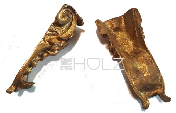 Empire Beschläge Voluten Bronze feuervergoldet Applikationen antik