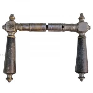 Türdrücker antik Würfel vernickelt alt Horn 16.8mm 8er Vk