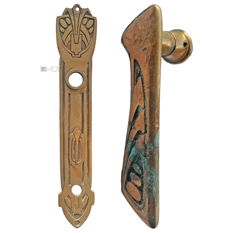 Tür Drückergarnitur alt Jugendstil gotik