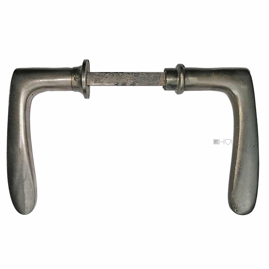 Türdrücker Kastenschloss 1920er alt vernickelt 15mm 9er Vk