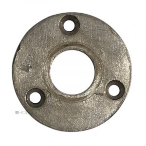 Drückerrosette Bauhaus vernickelt alt 1930er Türdrücker 16.2mm 44
