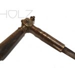 Türdrücker antik silber alt vernickelt Türgriff Türklinke 14.7mm