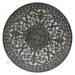 Lüftungsrosette Wandteller alt Gusseisen antik 21cm