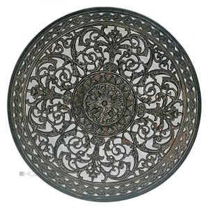 Lüftungsrosette Wandteller alt Gusseisen antik 21cm
